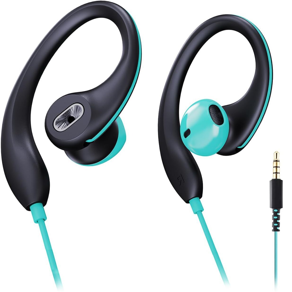 Sports Earphone Hook - Fashion 3.5mm Ear-Hook Wired Sports Headphones