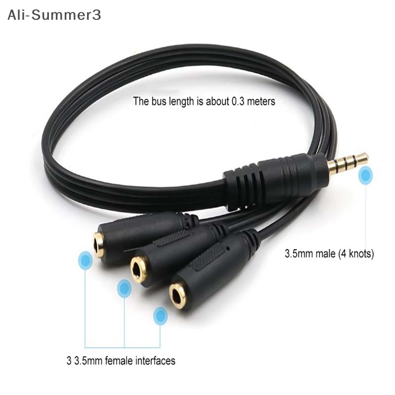 3.5mm 3 Way Port Aux Multi Hea – Earphone Splitter Jack recenzja i cena