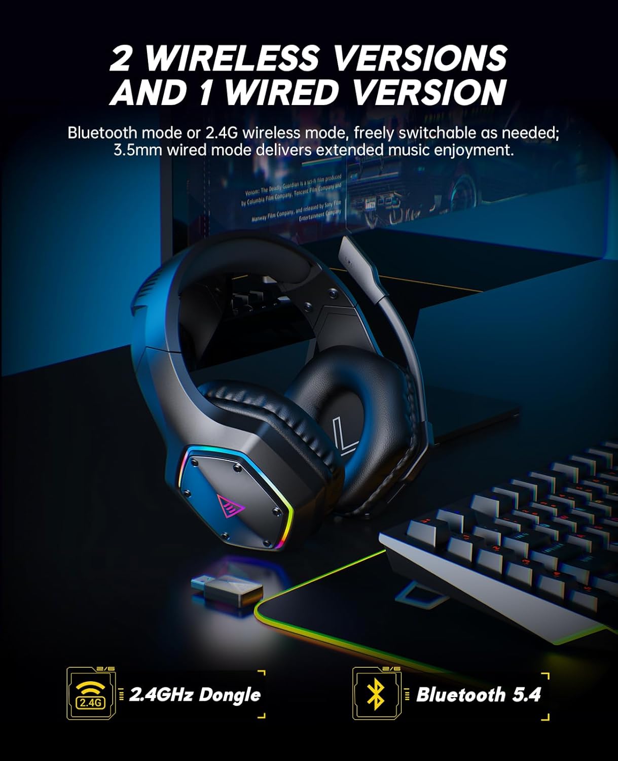2.4GHz Wireless Gaming Headset – Gaming Headset Rgb recenzja i cena