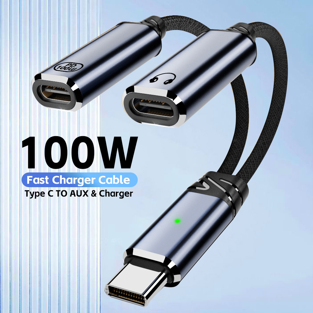 USB C Splitter 2 in 1 Headphon – Earphone Splitter Jack recenzja i cena