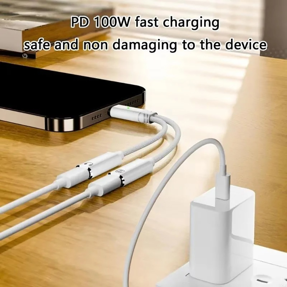 USB C Splitter 2 in 1 Headphon – Earphone Splitter Jack recenzja i cena