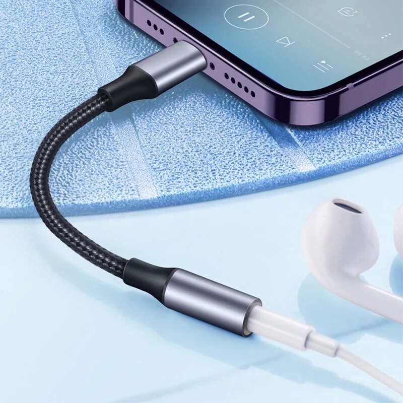 8 Pin to 3.5mm Jack AUX Cable  – Earphone Splitter Jack recenzja i cena