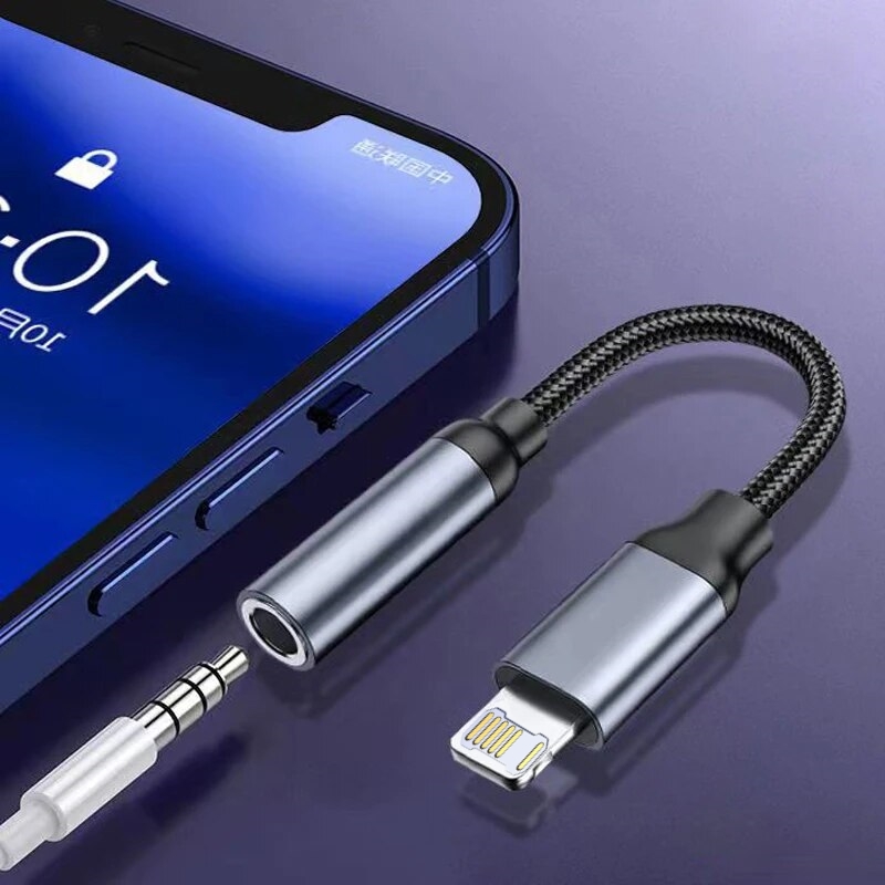 8 Pin to 3.5mm Jack AUX Cable  – Earphone Splitter Jack recenzja i cena