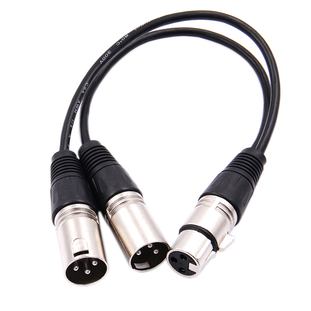 30cm 3 Pin XLR FEMALE Jack To  – Audio Splitter Y recenzja i cena