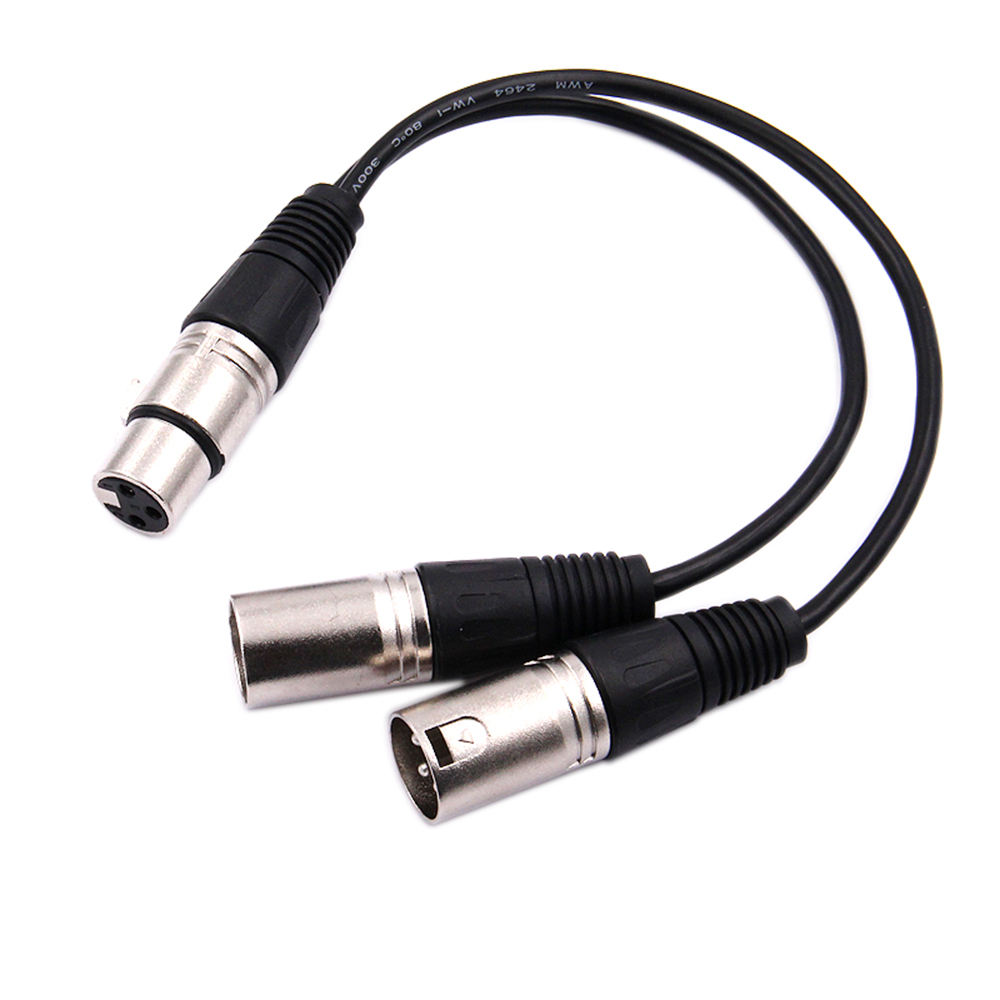 30cm 3 Pin XLR FEMALE Jack To  – Audio Splitter Y recenzja i cena