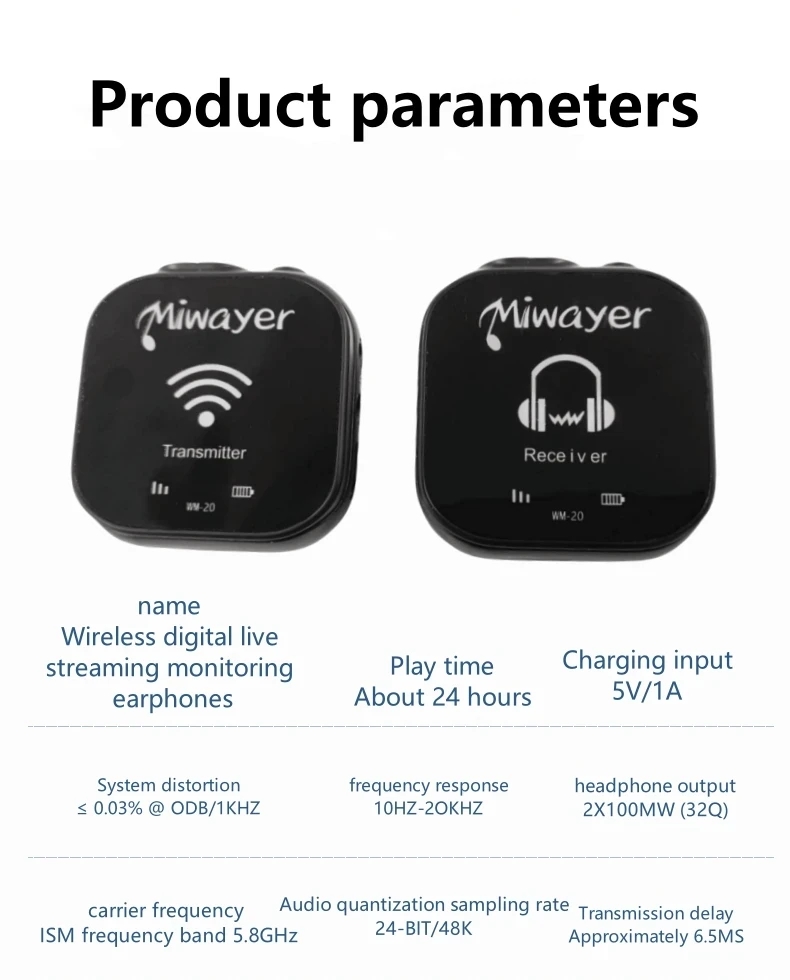 Miwayer WM-20 5.8G Wireless In – In Ear Monitor Iem recenzja i cena