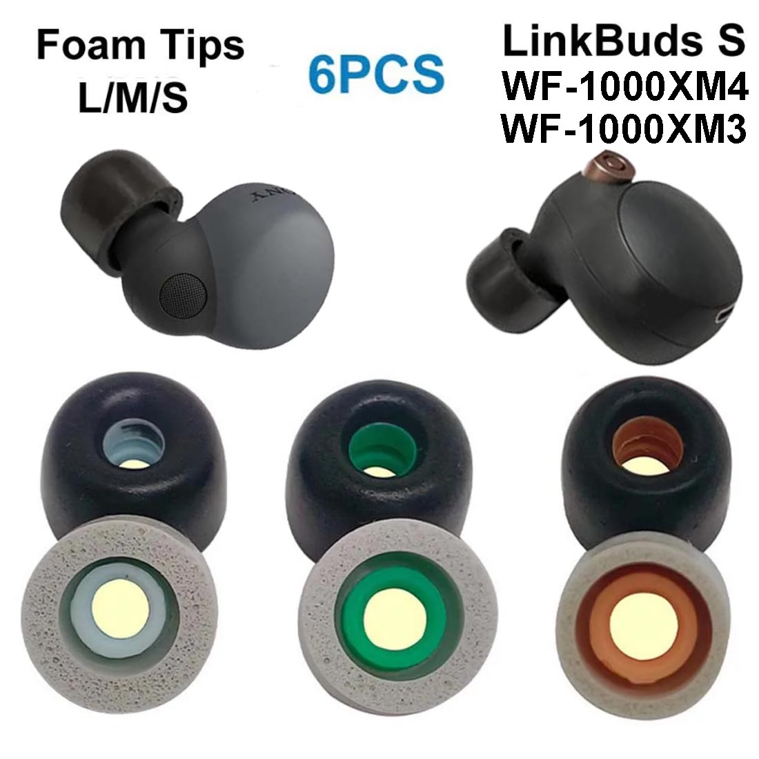 Memory Foam Ear Tips For Sony  – Earphone Foam Tip recenzja i cena