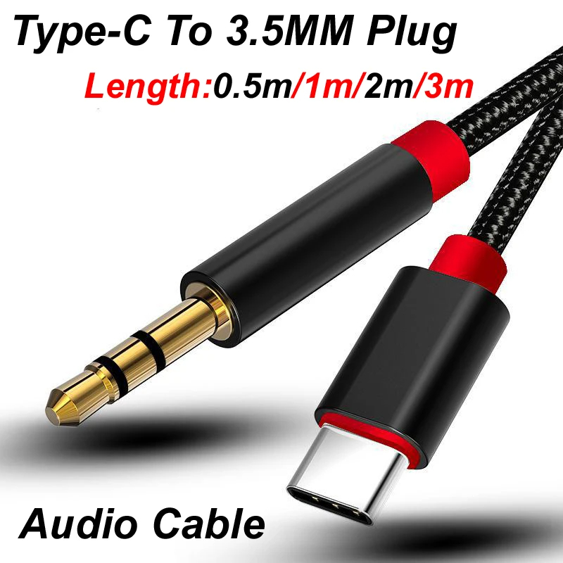 0.5m/1m/2m/3m Type-C USB-C To  – Cable Extension 3.5 recenzja i cena