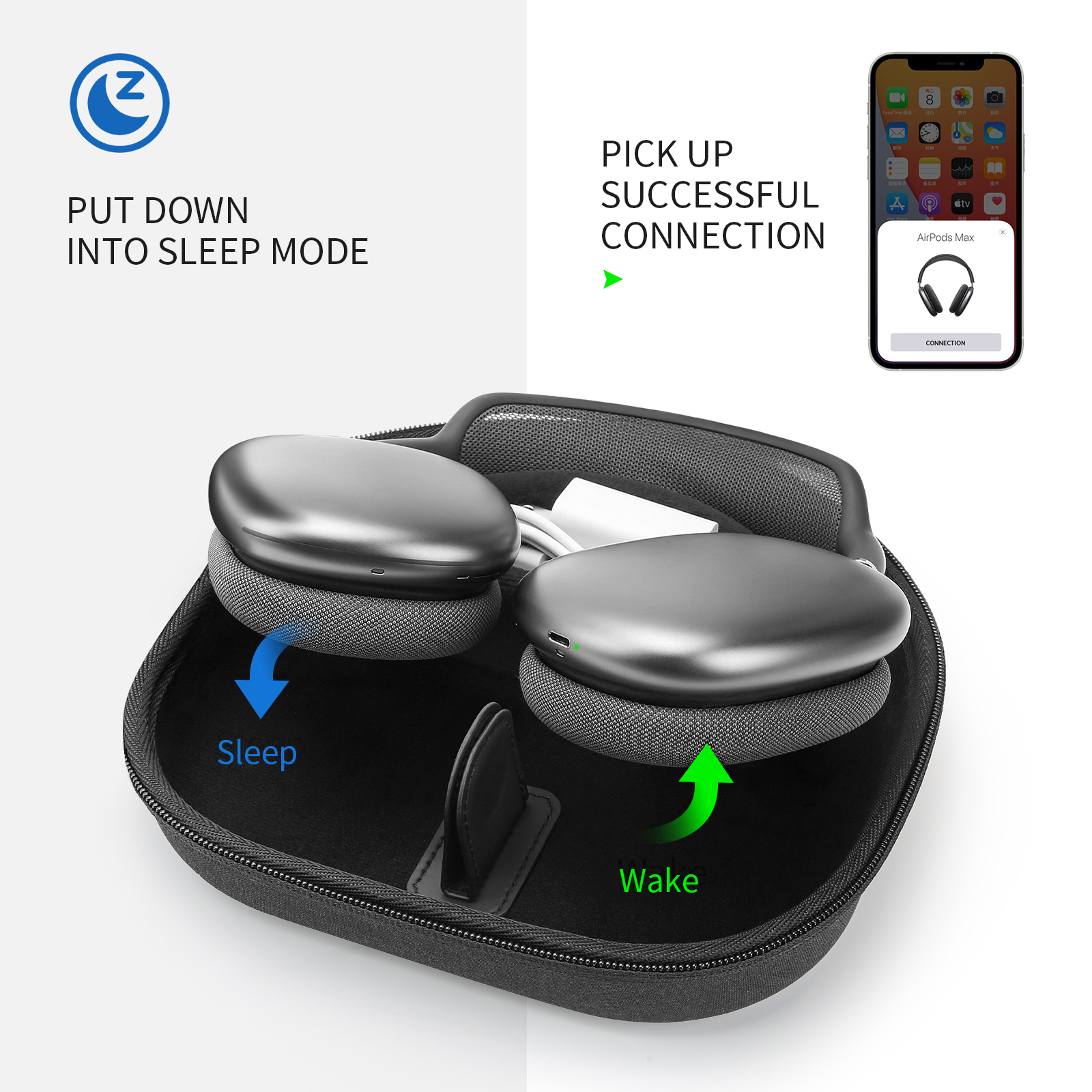 YINKE Smart Case for Apple Air – Headphone Case Hard recenzja i cena