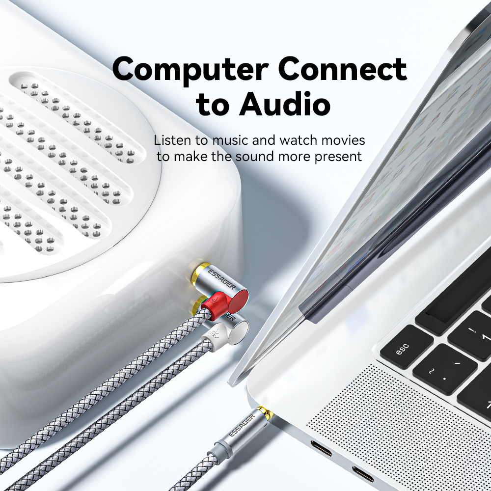 Essager 90 ° Angle RCA Audio S – Audio Splitter Y recenzja i cena