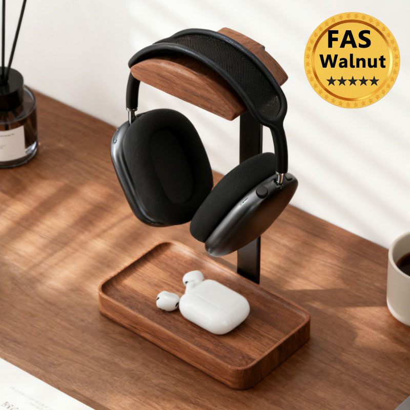 Solid Wood Headphones Stand Bl – Headphone Stand Desk recenzja i cena