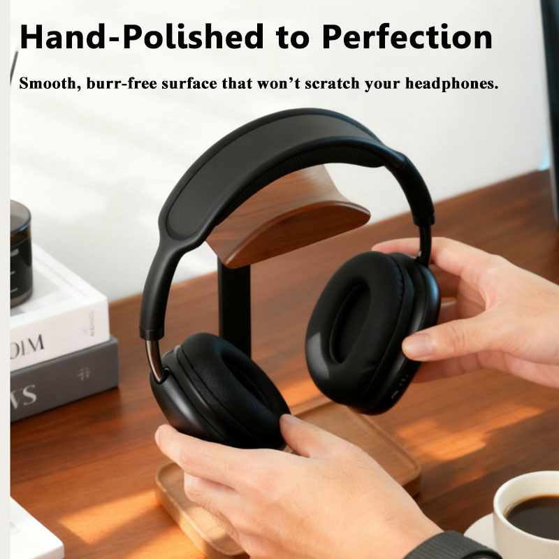 Solid Wood Headphones Stand Bl – Headphone Stand Desk recenzja i cena