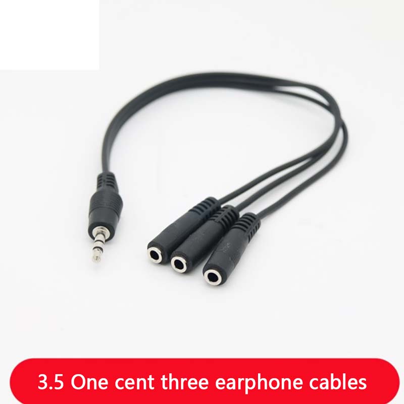 【C】3.5mm 3-Way Port Aux Audio  – Earphone Splitter Jack recenzja i cena
