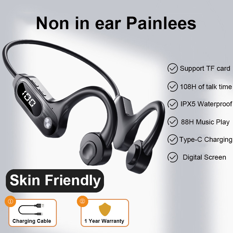 Bone Conduction Bluetooth 5.3  – Sports Earphone Hook recenzja i cena