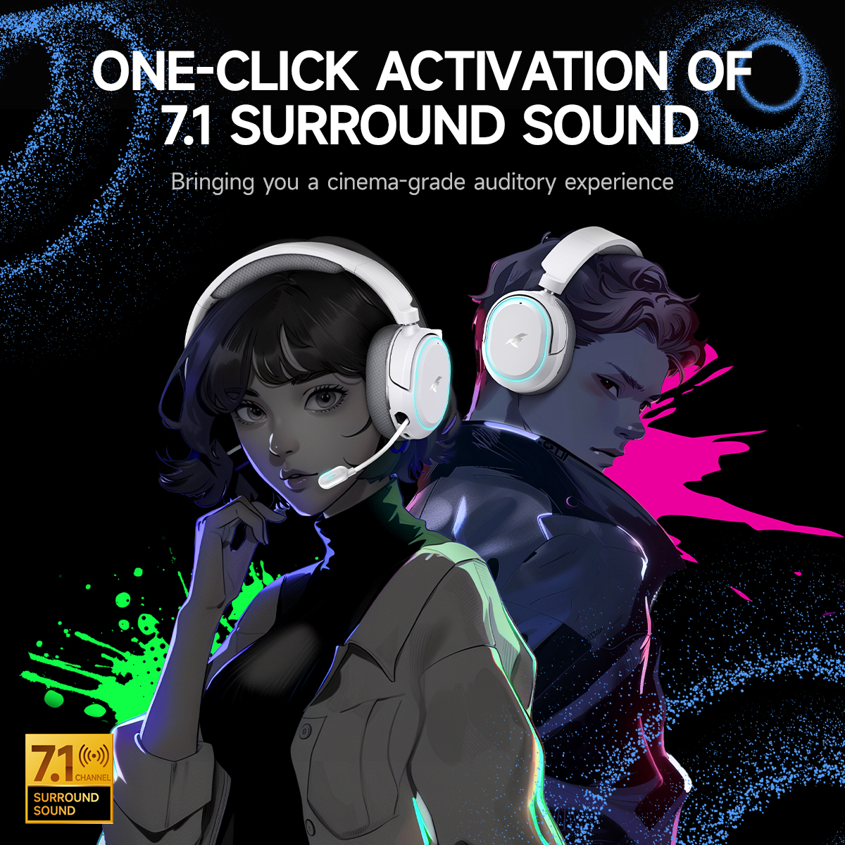 Picun G2 2.4GHz Bluetooth Wire – Gaming Headset Rgb recenzja i cena