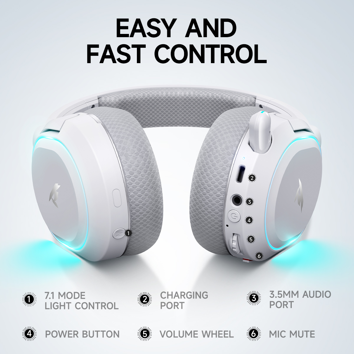Picun G2 2.4GHz Bluetooth Wire – Gaming Headset Rgb recenzja i cena