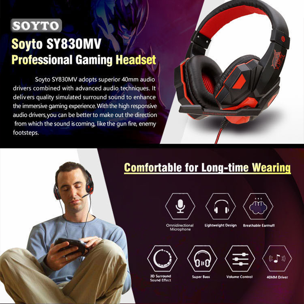 3.5mm Wired Gaming Headphones  – Gaming Headset Rgb recenzja i cena