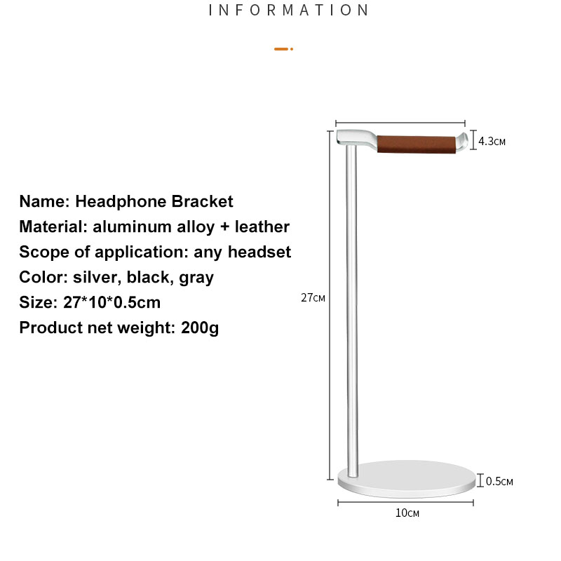 Curved Aluminum Headphone Stan – Headphone Stand Desk recenzja i cena