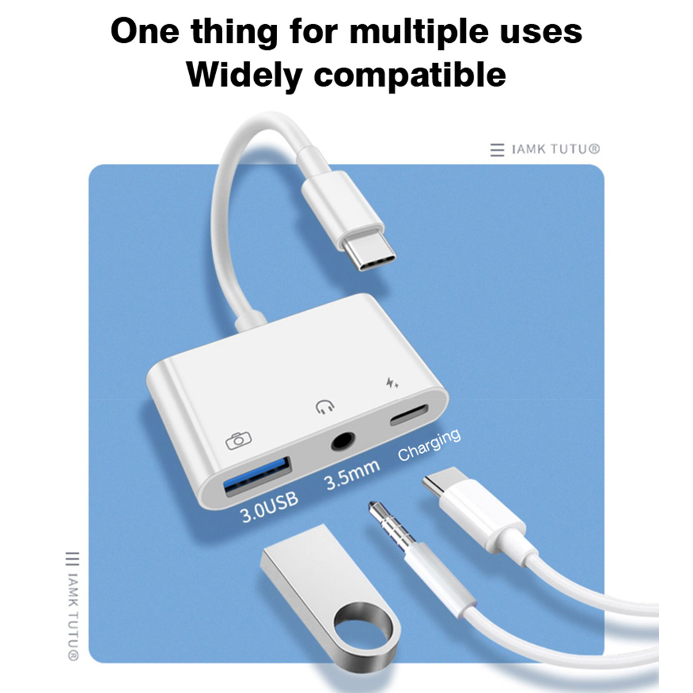 3 in 1 Type C to 3.5mm Jack Ea – Earphone Splitter Jack recenzja i cena
