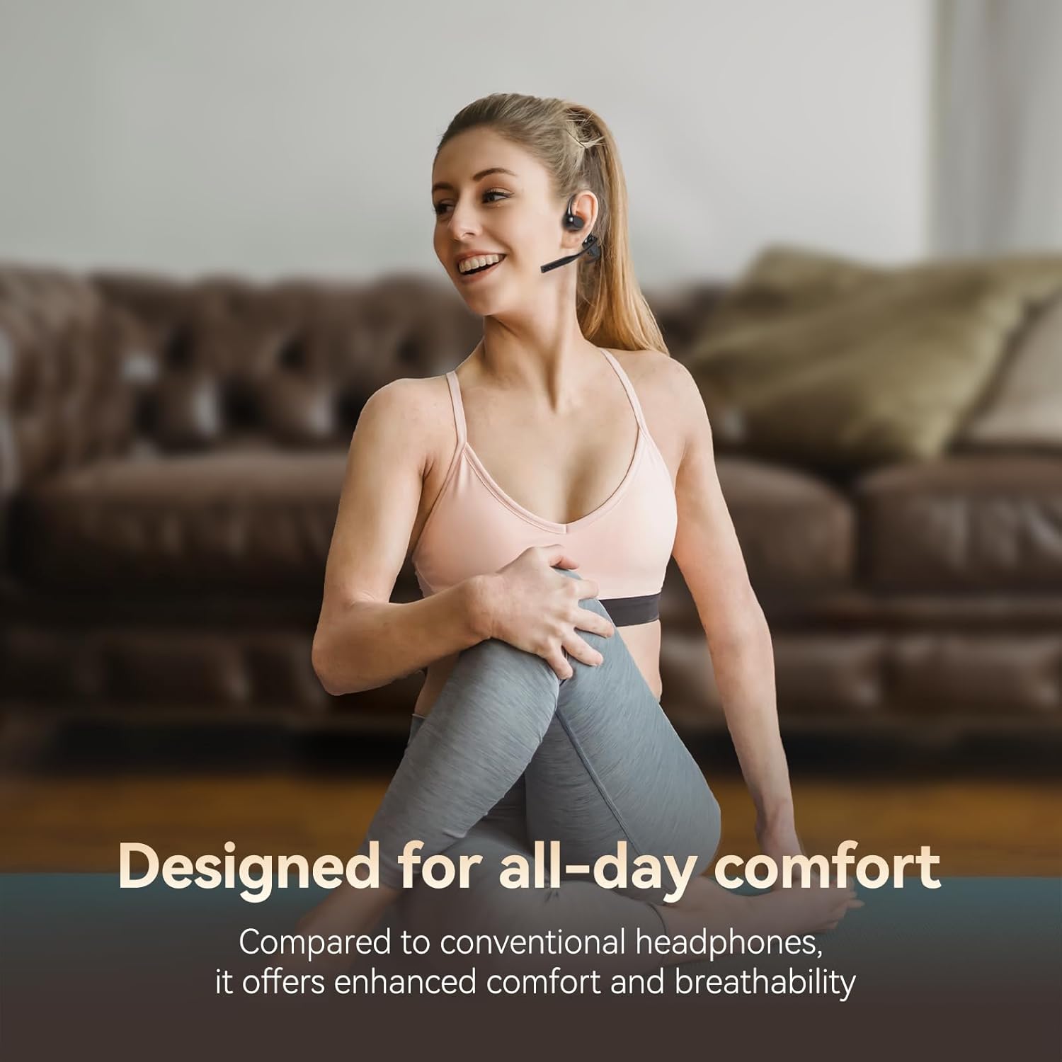Open Ear Headphones with AI No – Noise Cancelling Headphone recenzja i cena