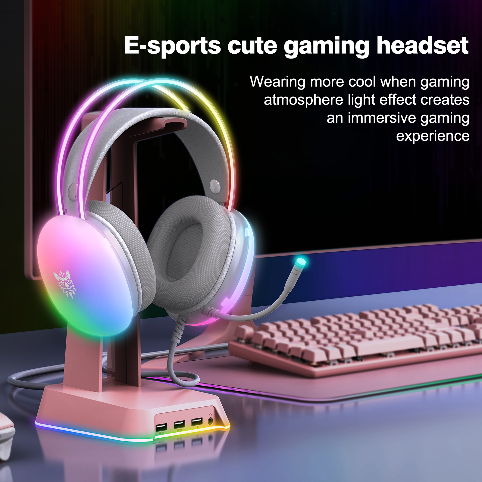 ONIKUMA 2023 NEW Headphones wi – Gaming Headset Rgb recenzja i cena