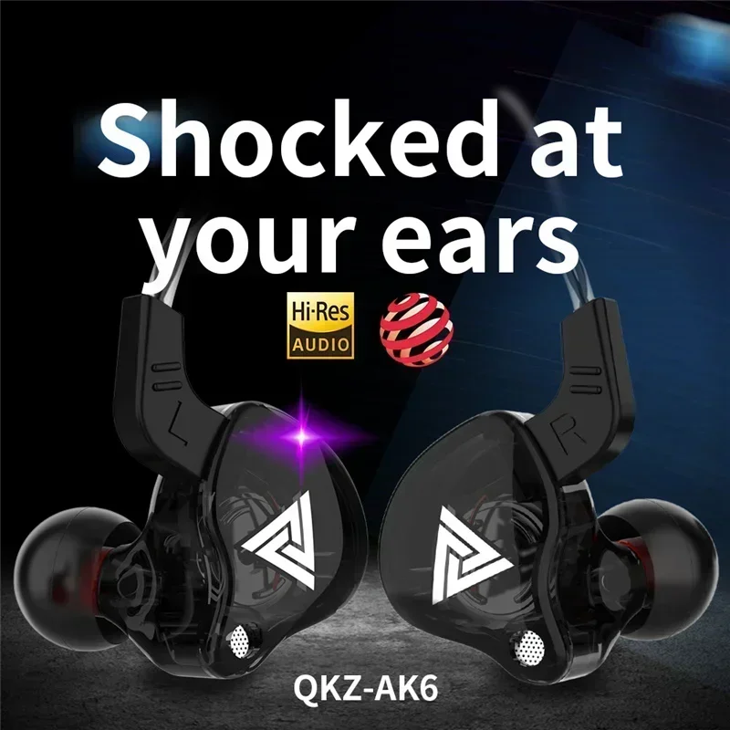 NEW QKZ AK6 Copper Driver HiFi – Audiophile Headphone Wired recenzja i cena
