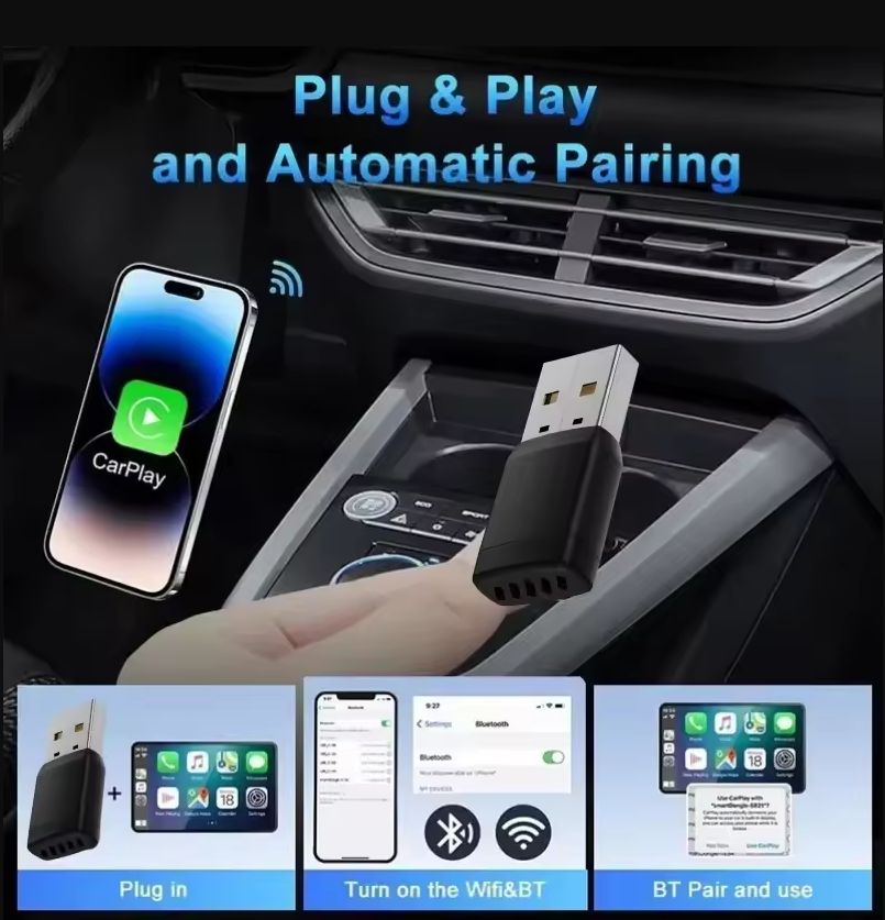 Smart Wireless CarPlay Android – Bluetooth Adapter Receiver recenzja i cena