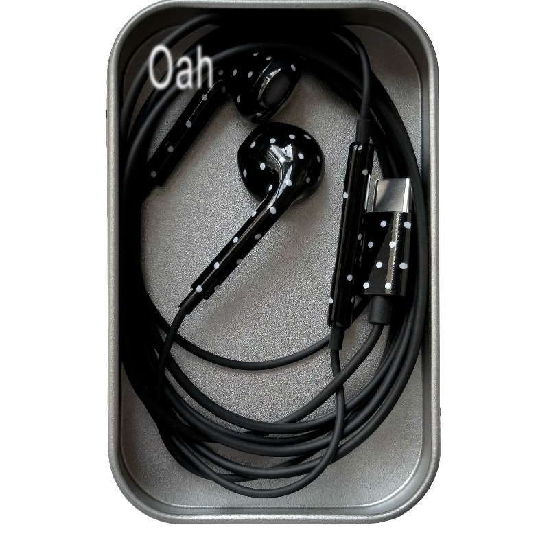 Oah Polka Dot Wired Earphones  – Usb C Earphone recenzja i cena
