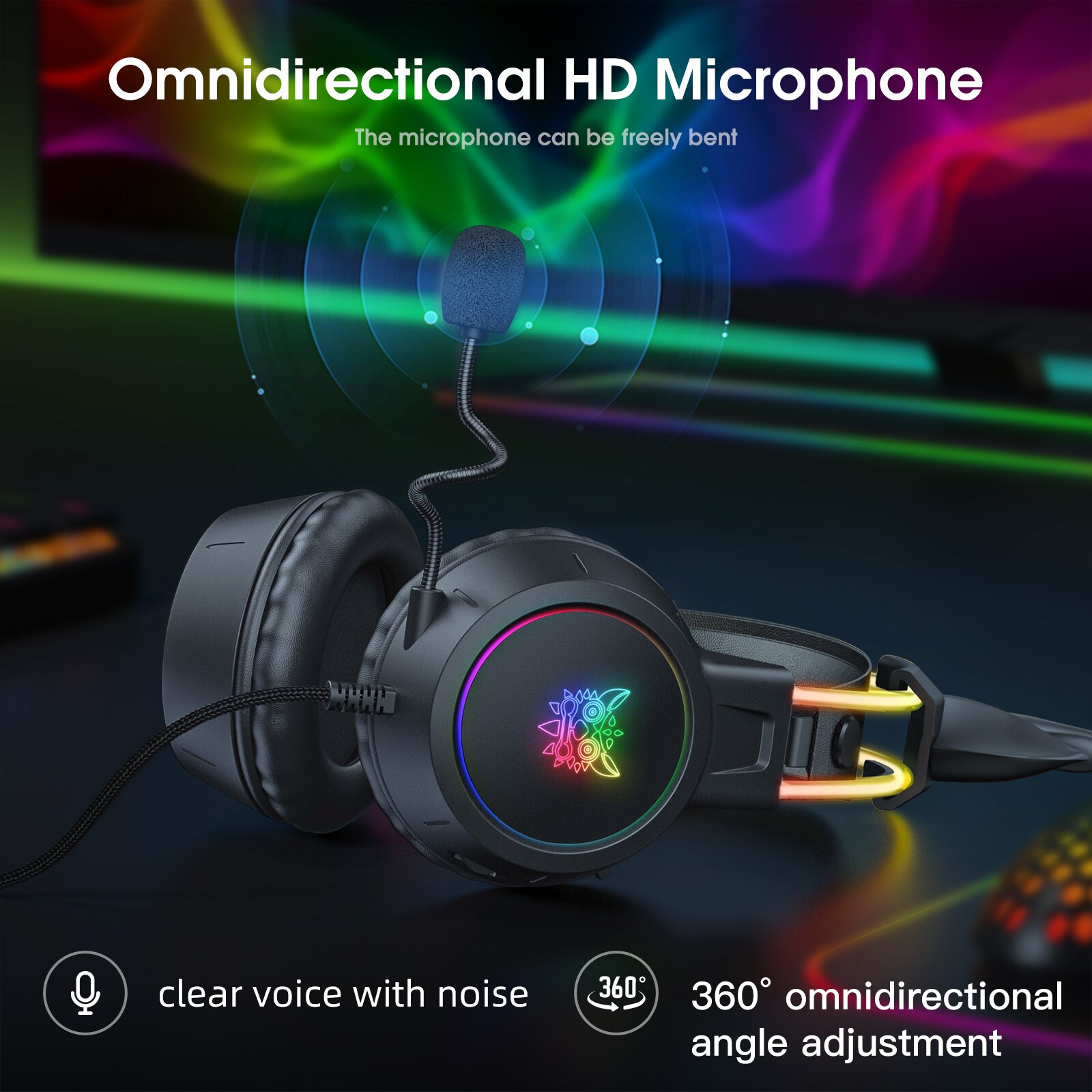 ONIKUMA Gaming Headset for 202 – Gaming Headset Rgb recenzja i cena