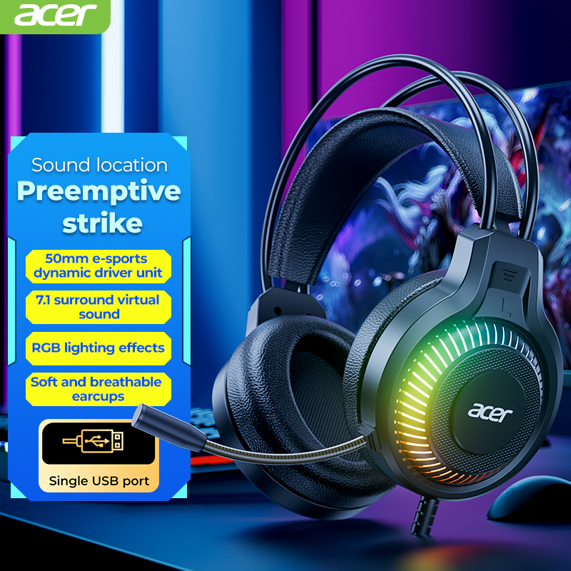 RGB Cool Lighting Wired Earpho – Gaming Headset Rgb recenzja i cena