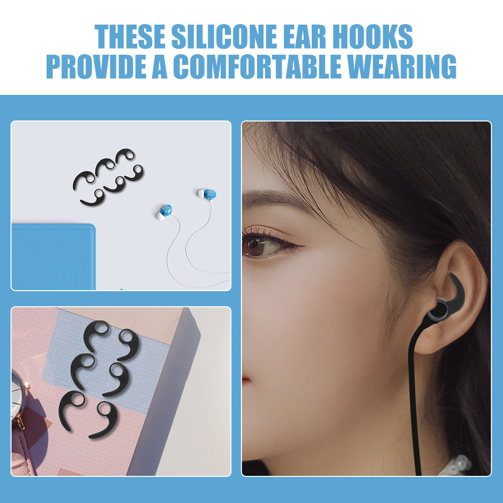 12Pcs Ear Hooks Silicone Sport – Silicone Ear Tip Replacement recenzja i cena