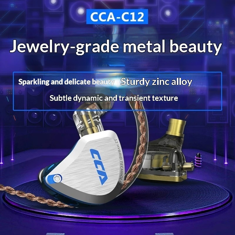 CCA C12 Earphones Hi-Fi Audiop – Audiophile Headphone Wired recenzja i cena