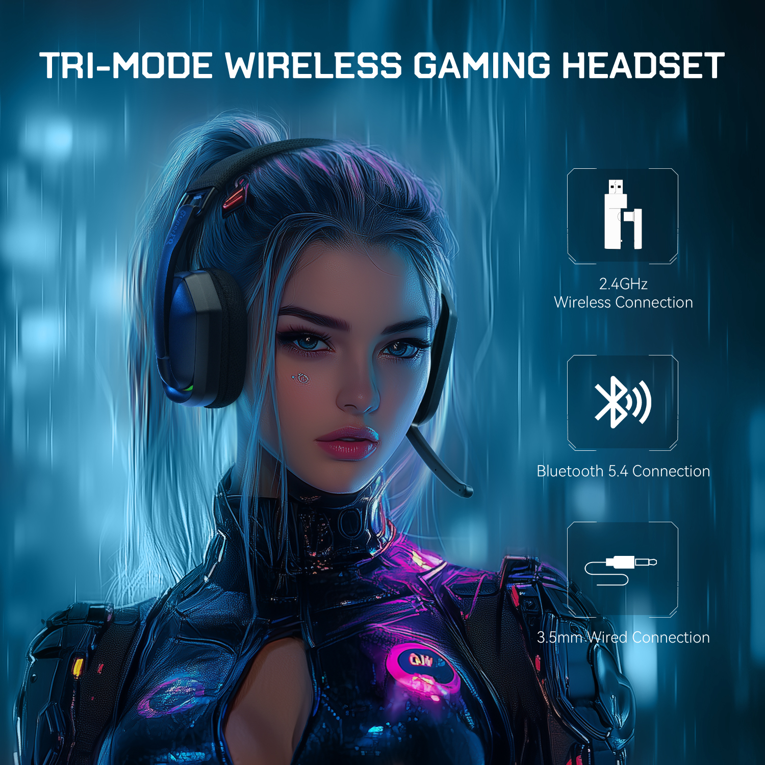 EKSA G19BT 2.4GHz Wireless Gam – Gaming Headset Rgb recenzja i cena
