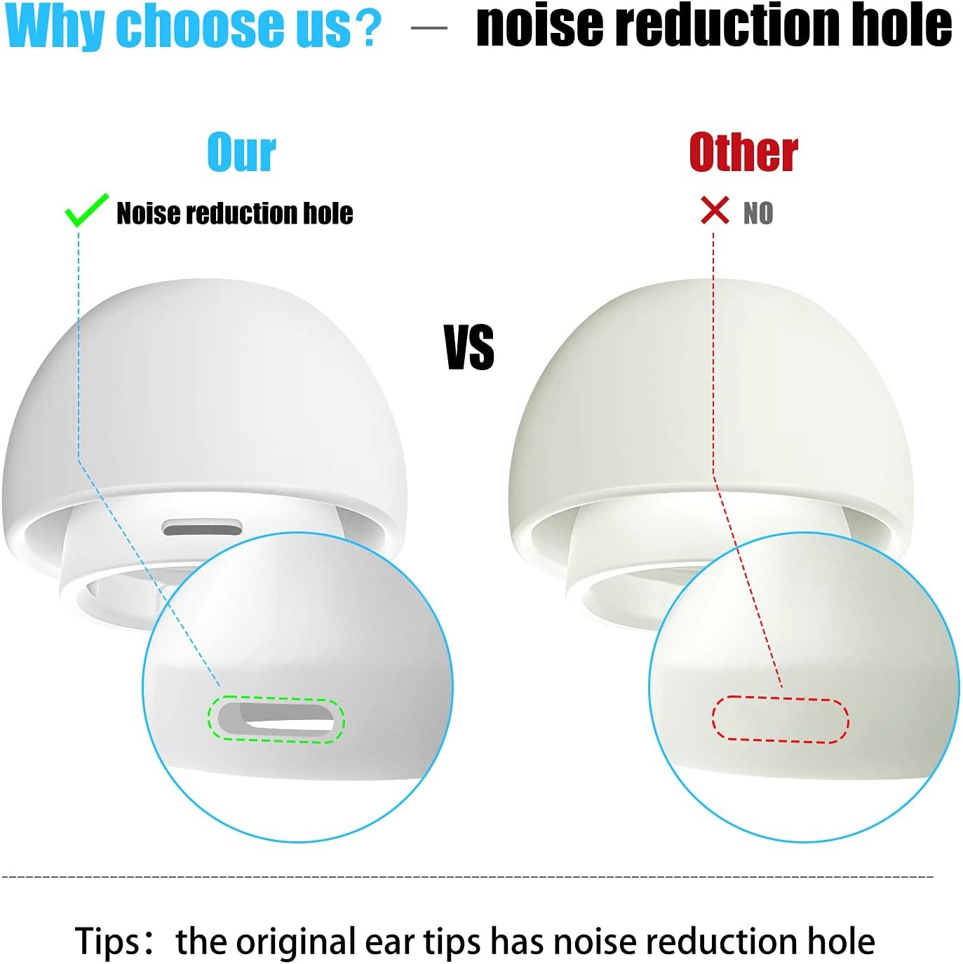Silicone Ear Tips for AirPods  – Silicone Ear Tip Replacement recenzja i cena