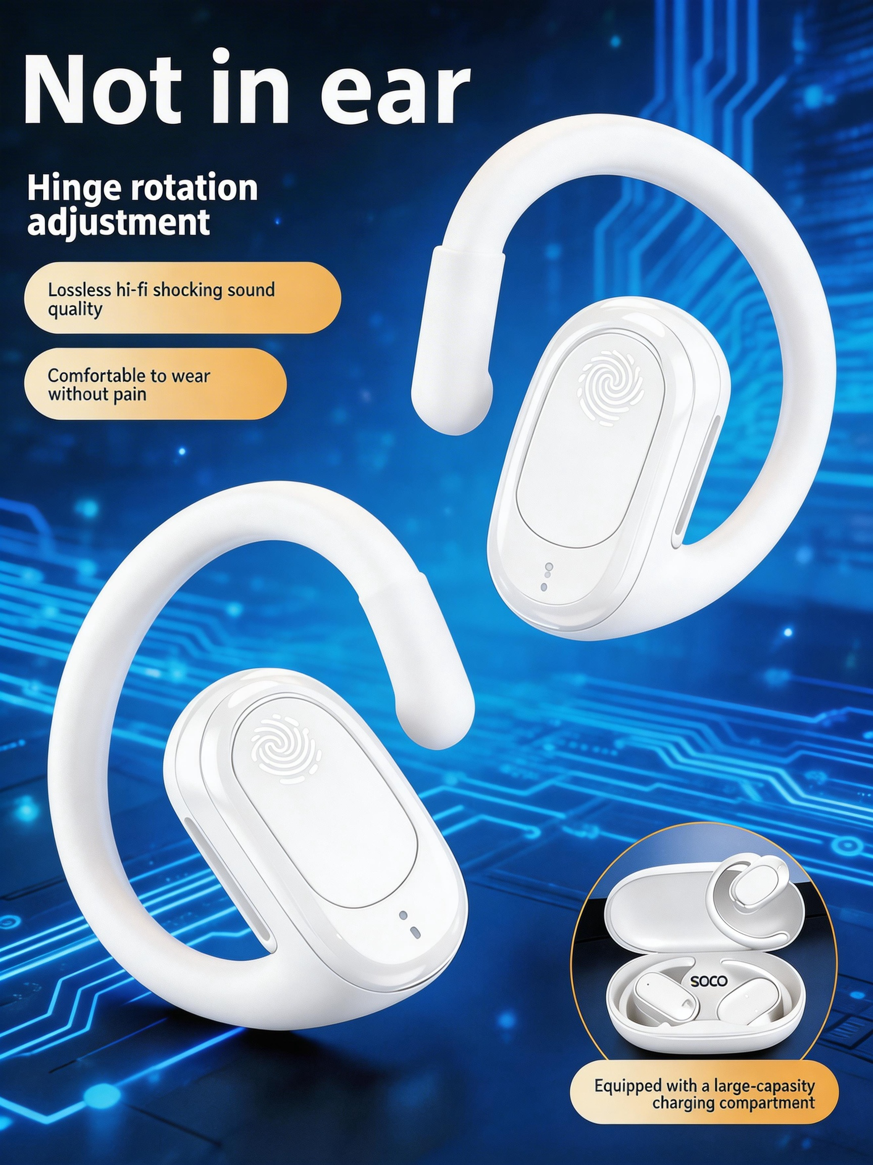Long endurance digital Bluetoo – Sports Earphone Hook recenzja i cena