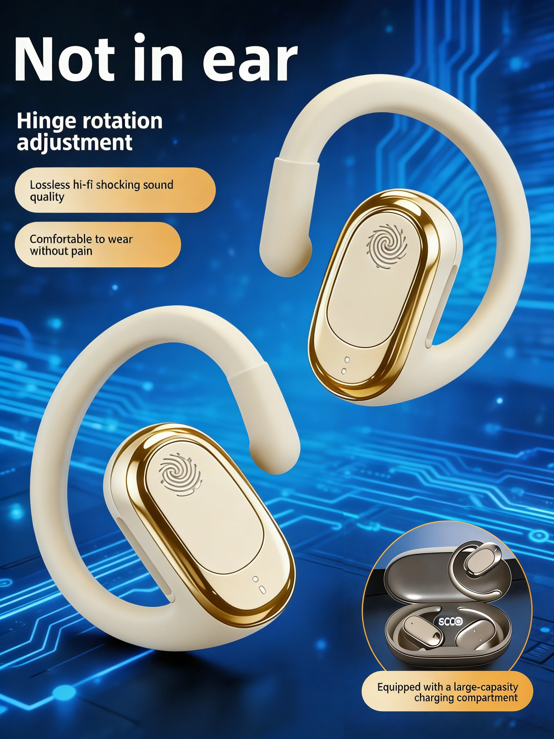 Long endurance digital Bluetoo – Sports Earphone Hook recenzja i cena