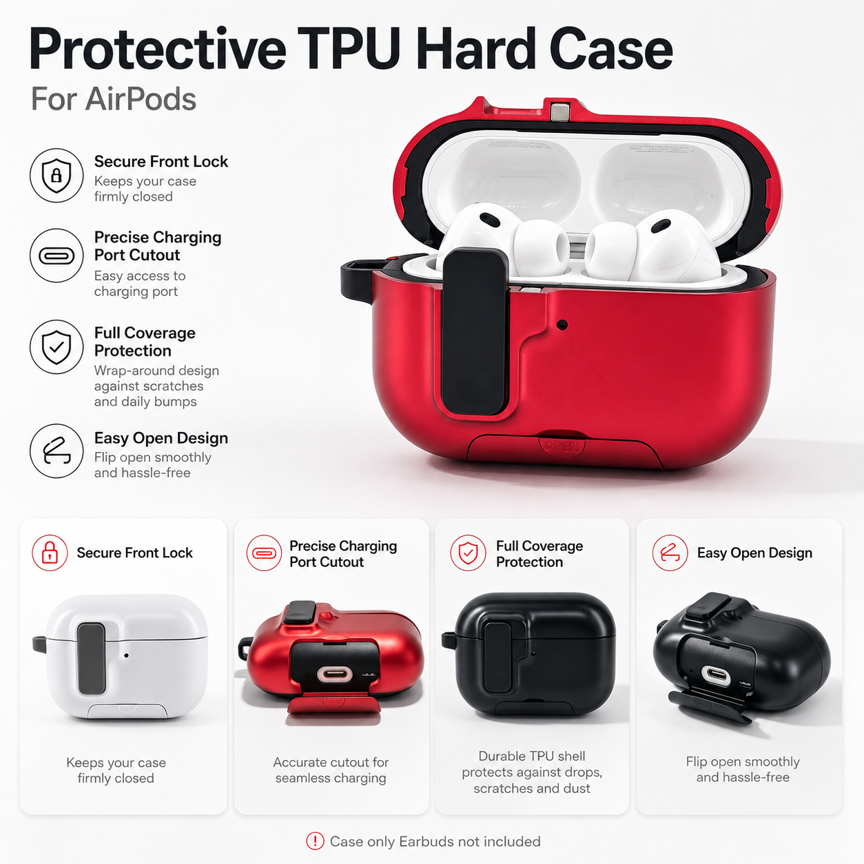 For AirPods Hard Case for Pro3 – Headphone Case Hard recenzja i cena