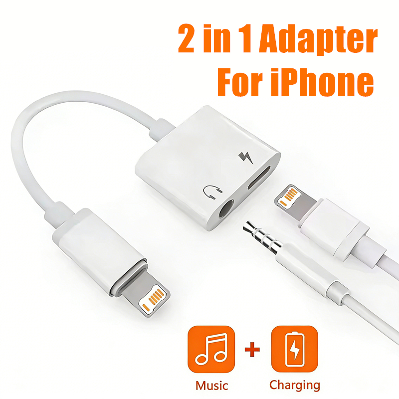 2 in 1 iOS to 3.5mm Jack Audio – Earphone Splitter Jack recenzja i cena
