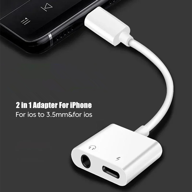 2 in 1 iOS to 3.5mm Jack Audio – Earphone Splitter Jack recenzja i cena