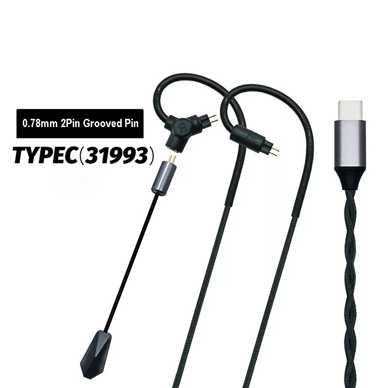 0.78 QDC MMCX Gaming Earphone  – Usb C Earphone recenzja i cena